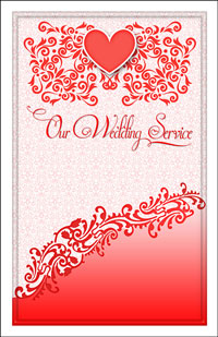 Wedding Program Cover Template 12F - Graphic 8
